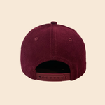 “love x kindness” Corduroy Snapback - Burgundy/Cream