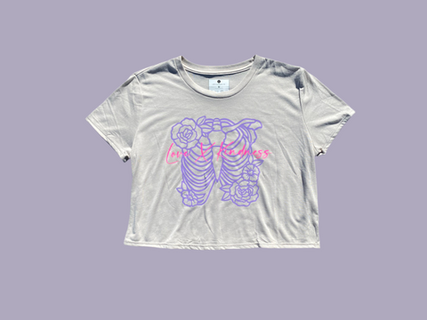 Women’s Heather Dust Carbon Crop Top