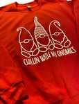 Adult “Gnomies” Red Crewneck