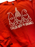 Adult “Gnomies” Red Crewneck