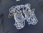 Women's Black Carbon Crop Top