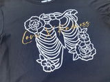 Women's Black Carbon Crop Top