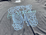 Women's Heather Grey Carbon Crop Top