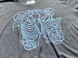 Women's Heather Grey Carbon Crop Top