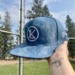 Faux Denim Snapback