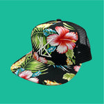 Hawaiian Eleʻele Mesh Snapback - White Logo